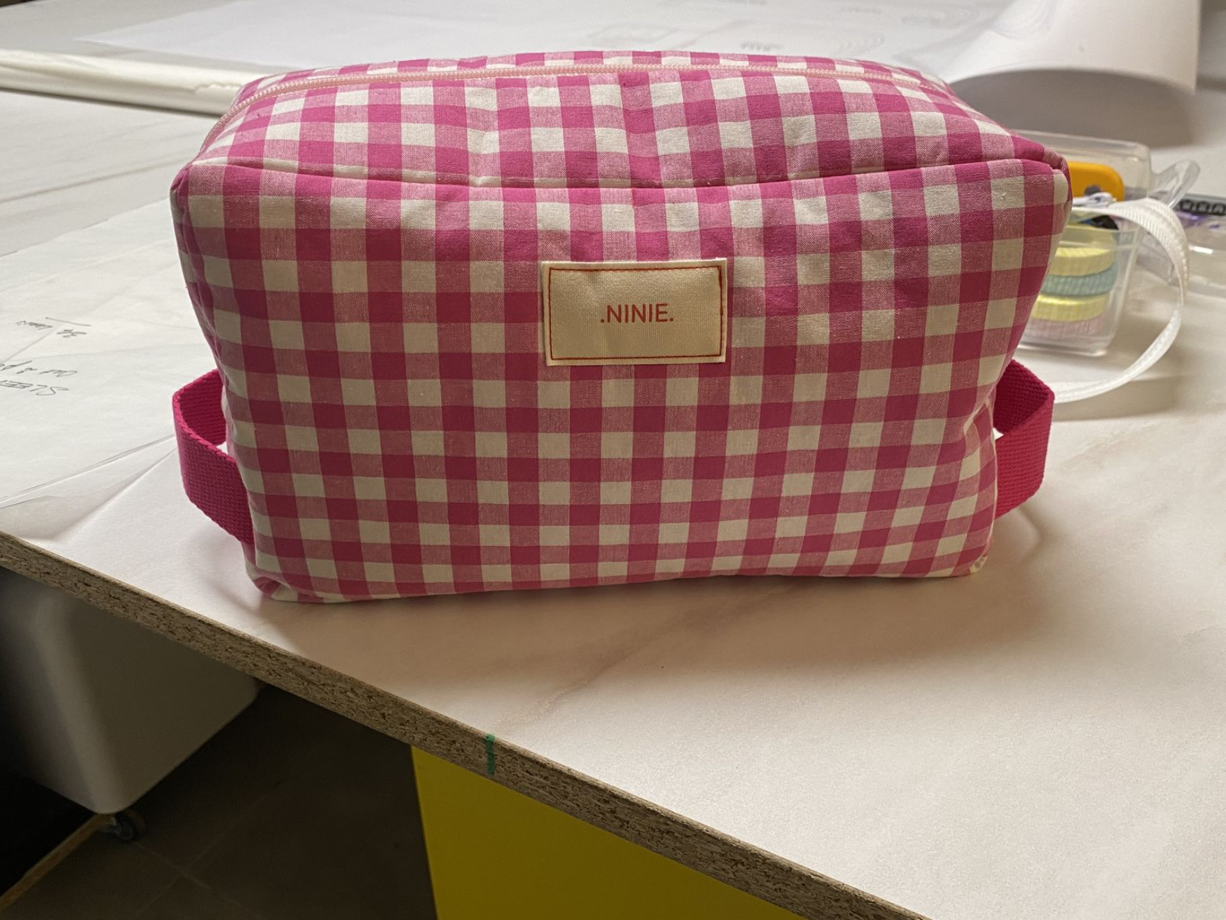 grande trousse vichy et uni