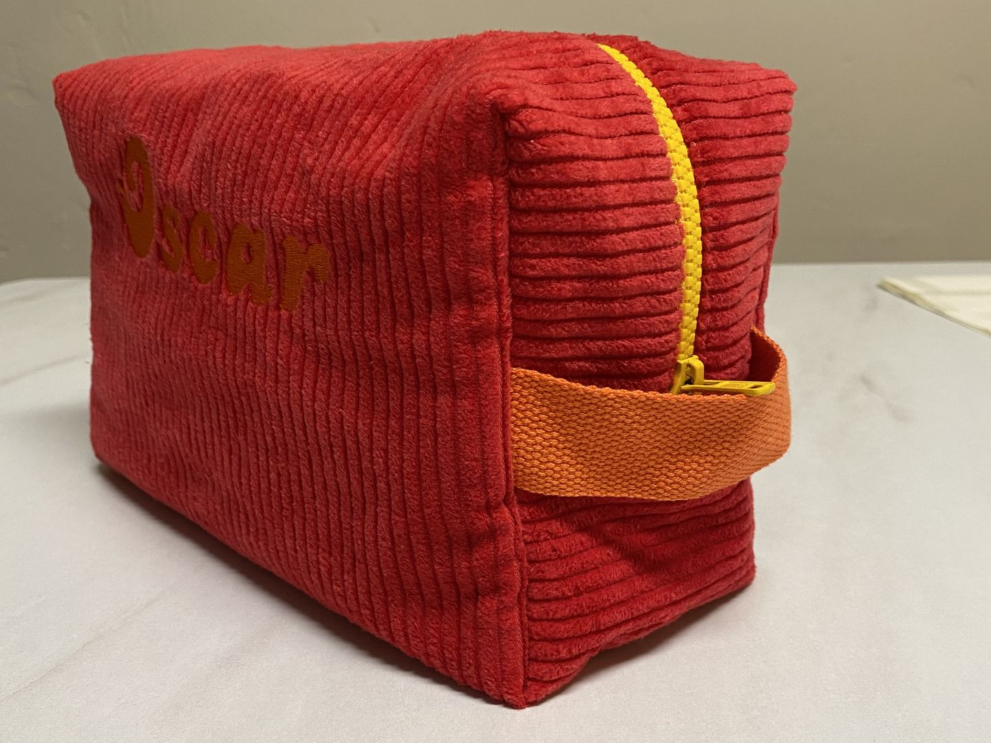 grande trousse de toilette velours et uni