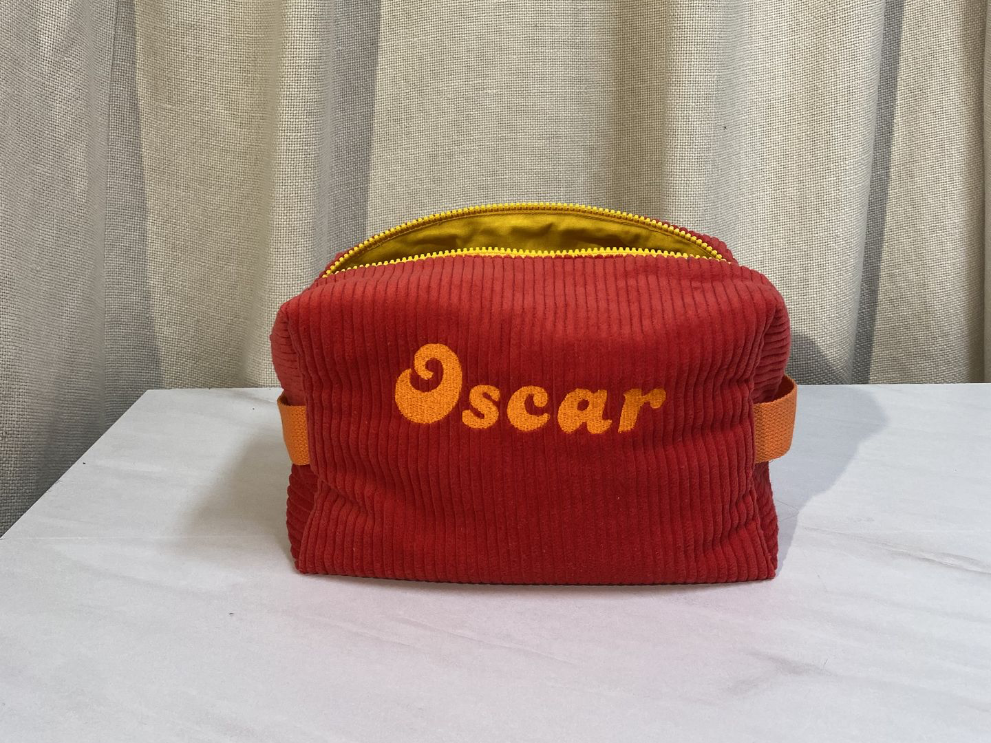 grande trousse de toilette velours et uni