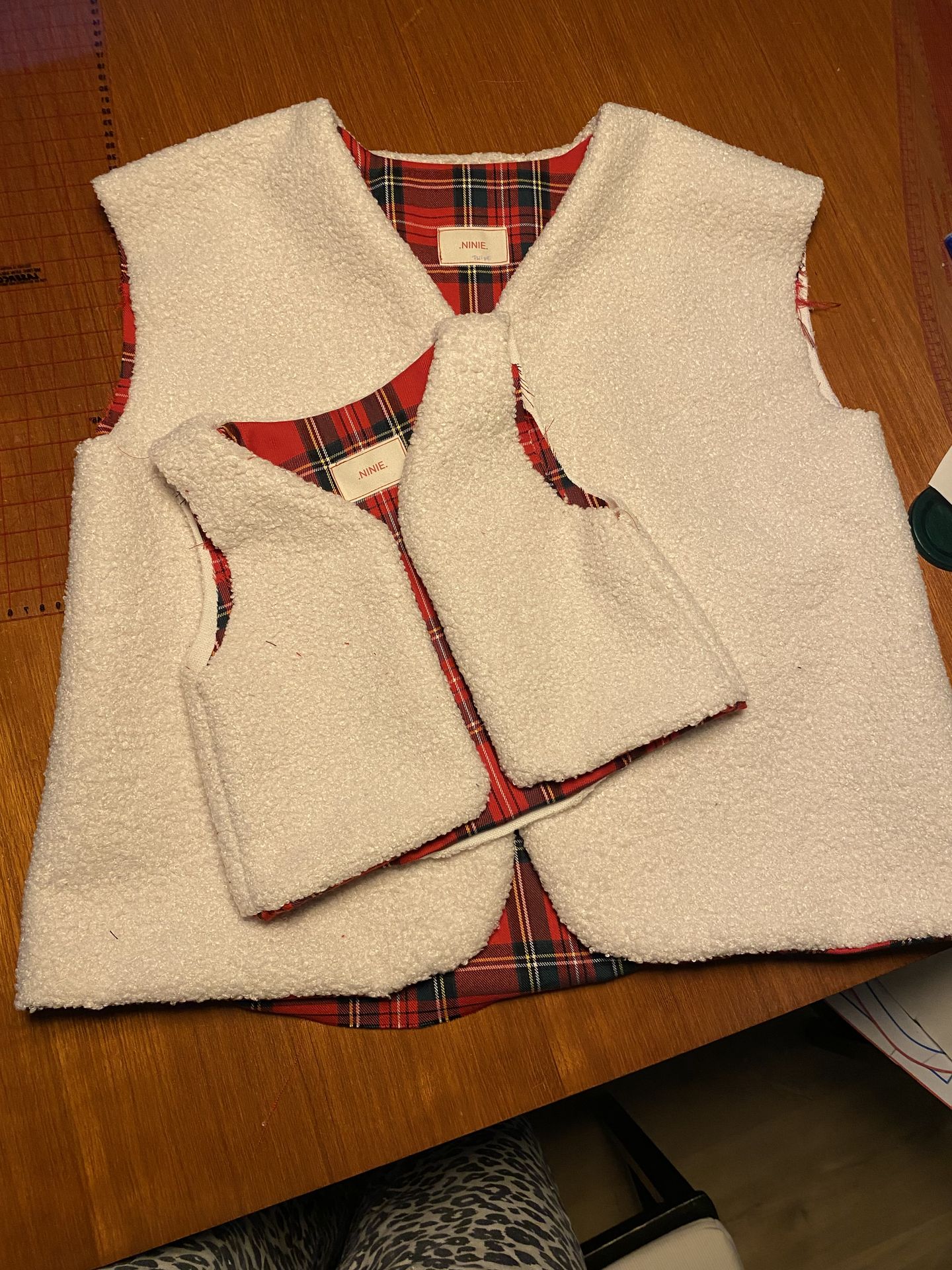 gilet pour la photo familial de noel