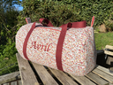 Sac polochon normi - fleuri & coton uni