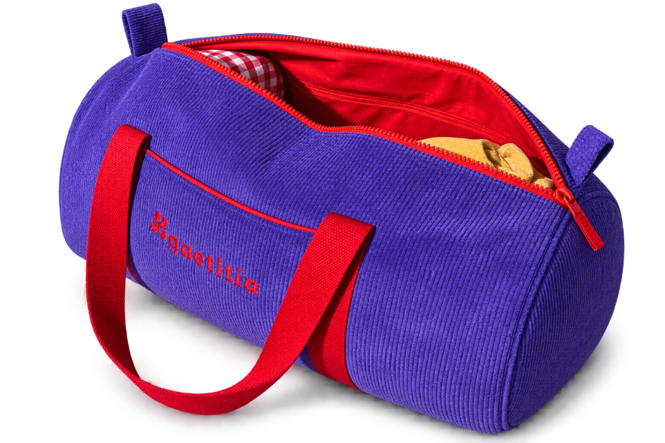 Sac Polochon - Velours & Coton Uni