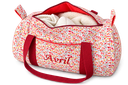 Sac Polochon - Fleuri & Coton Uni