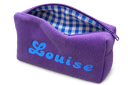 Grande trousse de toilette - Velours et Vichy
