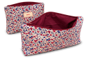 Petite trousse de toilette - Fleuri & Coton Uni
