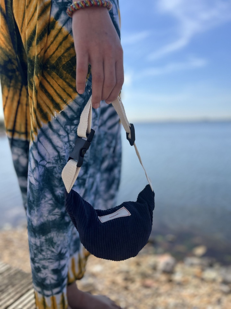 Sac banane - Velours & Coton Uni